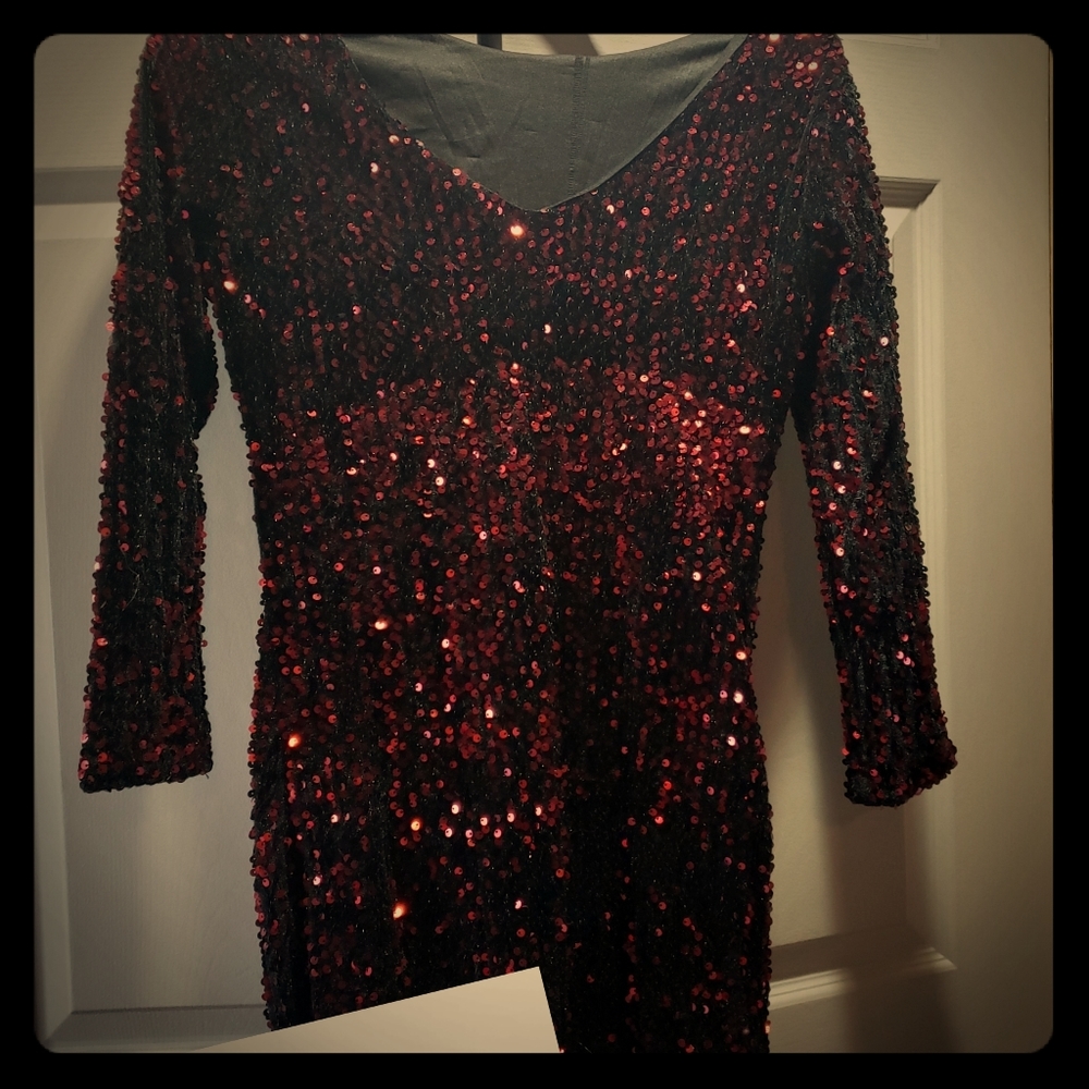Cocktail sequin dress